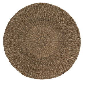 Brązowy dywan z wodorostów Geese Rustico Natura, ⌀ 100 cm
