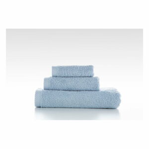 Zestaw 3 jasnoniebieskich bawełnianych ręczników El Delfin Lisa Coral, 70x140 cm