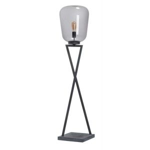 Metalowa lampa stojąca ze szklanym abażurem ETH BennXL Mixed