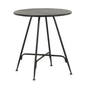 Czarny metalowy stolik Geese Industrial Style, wys. 75 cm