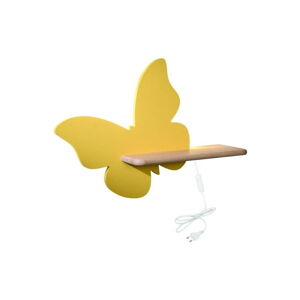 Żółta lampa dziecięca Butterfly – Candellux Lighting