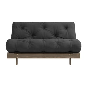 Czarna rozkładana sofa 140 cm Roots – Karup Design