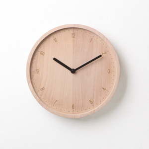 Zegar z drewna bukowego Qualy&CO Allday Round