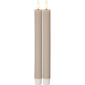 Świeczki LED zestaw 2 szt. (wysokość 25 cm) Flamme Stripe – Star Trading