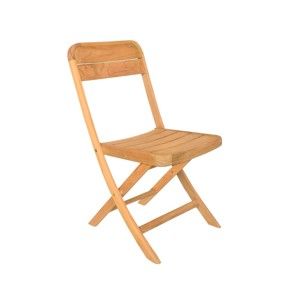 Zestaw 2 składanych krzeseł ogrodowych z drewna tekowego Ezeis Sun