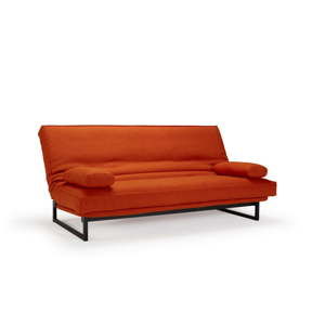 Czerwona rozkładana sofa ze zdejmowanym obiciem Innovation Fraction Elegant Elegance Paprika, 81x200 cm