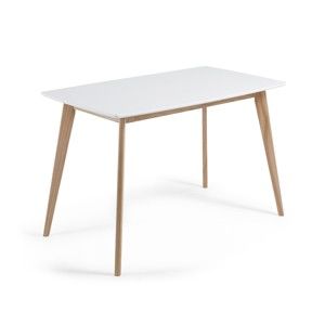 Stół do jadalni z drewna jesionowego La Forma Unit, 140 x 80 cm