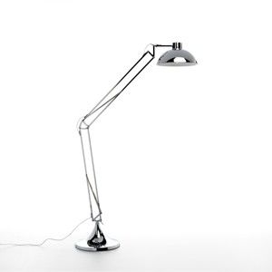Lampa stojąca w kolorze srebra Design Twist Isparta Chrome