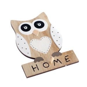 Drewnian dekoracja wisząca Dakls Owl