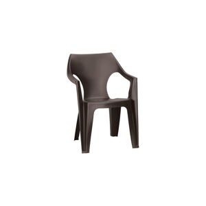 Brązowe plastikowe krzesło ogrodowe Dante – Keter