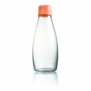 Jasnopomarańczowa szklana butelka ReTap z dożywotnią gwarancją, 500 ml