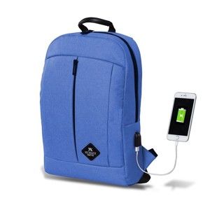 Niebieski plecak z portem USB My Valice GALAXY Smart Bag