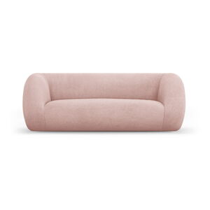 Jasnoróżowa sofa z materiału bouclé 210 cm Essen – Cosmopolitan Design