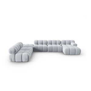 Jasnoniebieska aksamitna sofa 379 cm Bellis – Micadoni Home