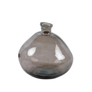 Brązowy wazon ze szkła z recyklingu Ego Dekor Simplicity, wys. 33 cm
