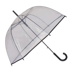 Przezroczysty parasol z czarnymi detalami Birdcage Border, ⌀ 81 cm