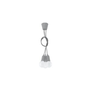 Szara lampa wisząca ø 15 cm Rene – Nice Lamps