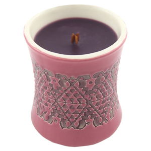 Świeczka o zapachu fig w ceramicznym świeczniku WoodWick, 40 h