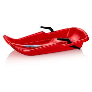 Czerwony bobslej z hamulcami Gizmo Twister, 80 cm
