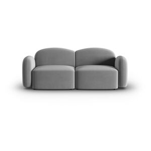 Szara aksamitna sofa 194 cm Blair – Micadoni Home