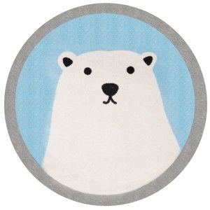 Dywan dziecięcy Zala Living Ledni Polar Bear, ⌀ 100 cm