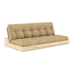 Musztardowa rozkładana sofa 196 cm Base – Karup Design