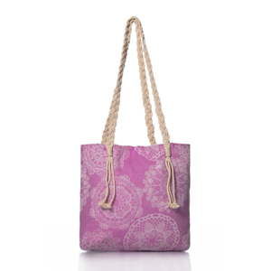 Różowa torba Homedebleu Lace, 50x40 cm