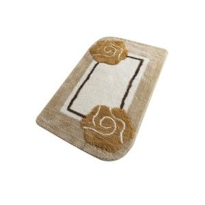 Beżowy dywanik łazienkowy Confetti Bathmats Dolce Coffee, 60x100 cm