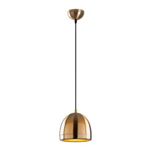 Lampa wisząca w kolorze brązu z metalowym kloszem ø 17 cm Mugo – Opviq lights