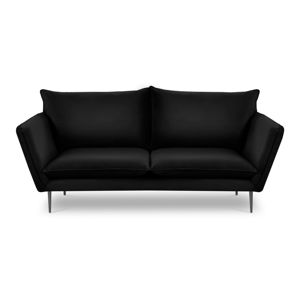 Czarna aksamitna sofa Mazzini Sofas Acacia, dł. 205 cm