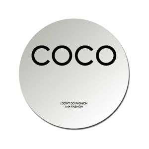 Okrągłe lustro Velvet Atelier Coco Chanel, ø 25 cm