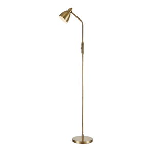Lampa stojąca w kolorze brązu z metalowym kloszem (wysokość 143 cm) Story – Markslöjd