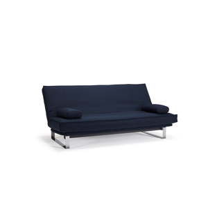 Ciemnoniebieska rozkładana sofa ze zdejmowanym obiciem Innovation Minimum Mixed Dance Blue
