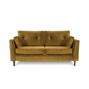 Żółta sofa trzyosobowa VIVONITA Portobello