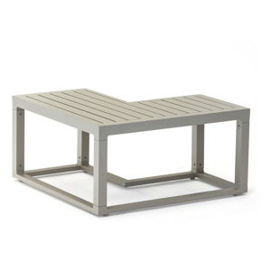Szary aluminiowy stolik ogrodowy Ezeis Spring L