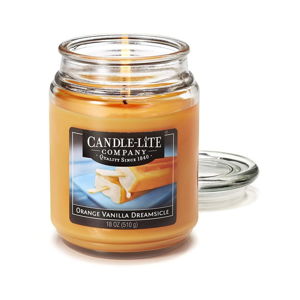 Świeczka w szkle o zapachu pomarańczy i wanilii Candle-Lite, 110 h