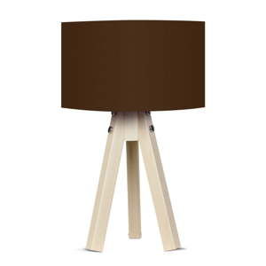 Lampa stołowa z brązowym abażurem Kate Louise Naturel