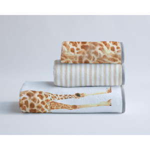 Zestaw 3 ręczników Little Nice Things Funky Giraffe