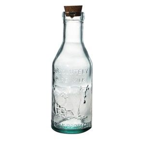 Butelka na mleko ze szkła z recyklingu Ego Dekor Farma, 1 l