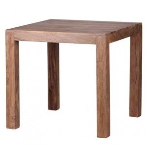 Stół z litego drewna akacji Skyport Alison, 80x80 cm