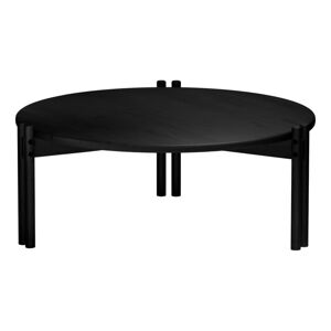 Czarny okrągły stolik z litego drewna sosnowego ø 80 cm Sticks – Karup Design