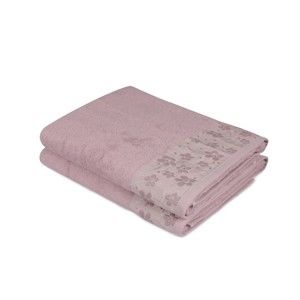 Zestaw 2 ręczników z czystej bawełny Boheme, 90x150 cm