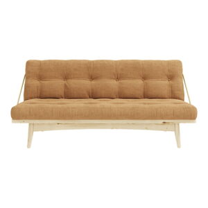 Musztardowa rozkładana sofa 190 cm Folk – Karup Design