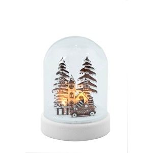 Mała świąteczna dekoracja z LED Ego Dekor Miasto, wys. 15 cm