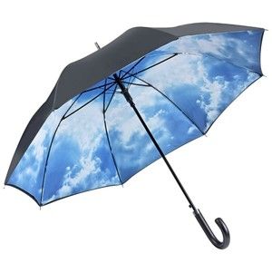 Niebieski parasol z podwójną warstwą Von Lilienfeld Bavarian Hamburg Sky, ø 100 cm