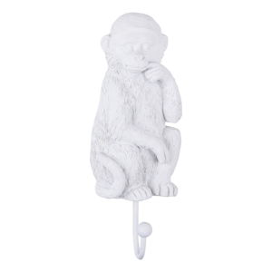 Biały haczyk w kształcie małpki Leitmotiv Monkey