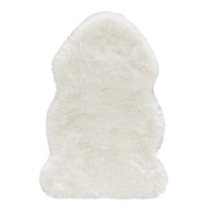 Biała sztuczna skóra Mint Rugs Uni Soft, 90x140 cm