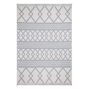 Biało-szary bawełniany dywan Oyo home Duo, 160 x 230 cm