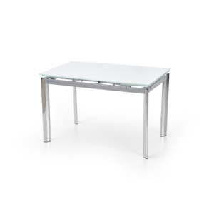 Stół rozkładany do jadalni z białym blatem Halmar Lambert, dł. 120-180 cm
