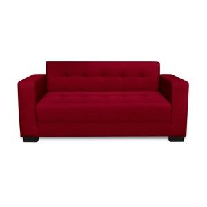 Czerwona rozkładana sofa 3-osobowa Kooko Home Dance